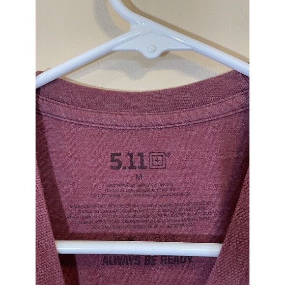 5.11 Tactical Shirt Medium Heathered Maroon - Picture 3 of 4